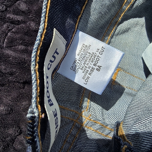 Gap Low Rise Bootcut Jeans Size 8A - Picture 4 of 5